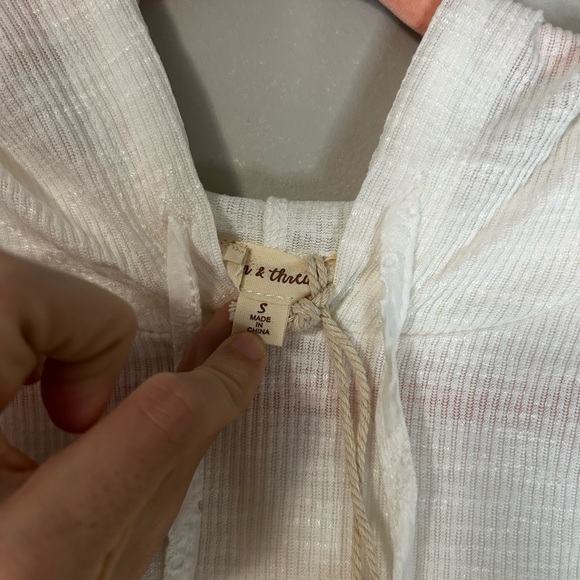 NWT Hem & Thread Hooded, Lightweight Top, Size S - Picture 5 of 7